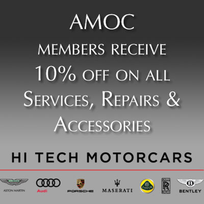 AMOC Member Discounts at Hi Tech Motorcars