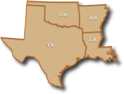 AMOC South Central Area Map